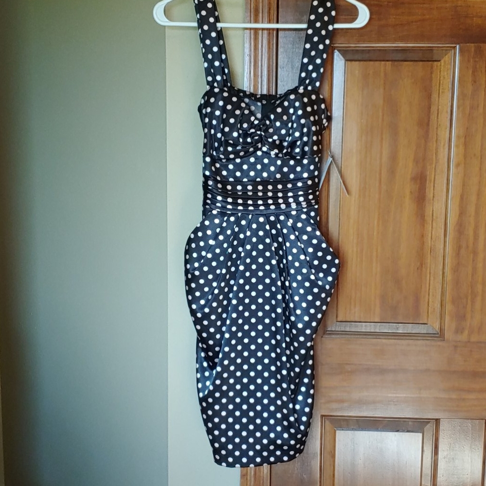 50s vibe polka dot dress size 7
